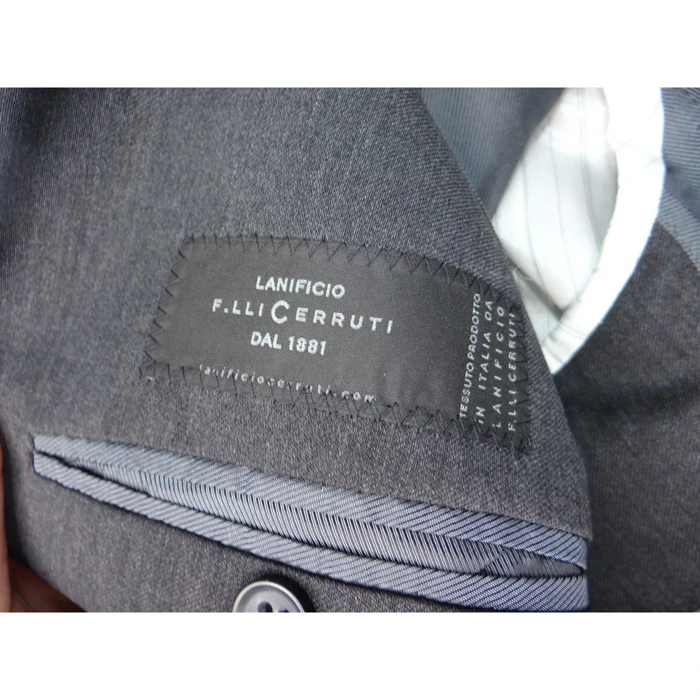 Banana Republic Modern Fit 42L Charcoal‎ Grey Wool Blend Suit Jacket Blazer